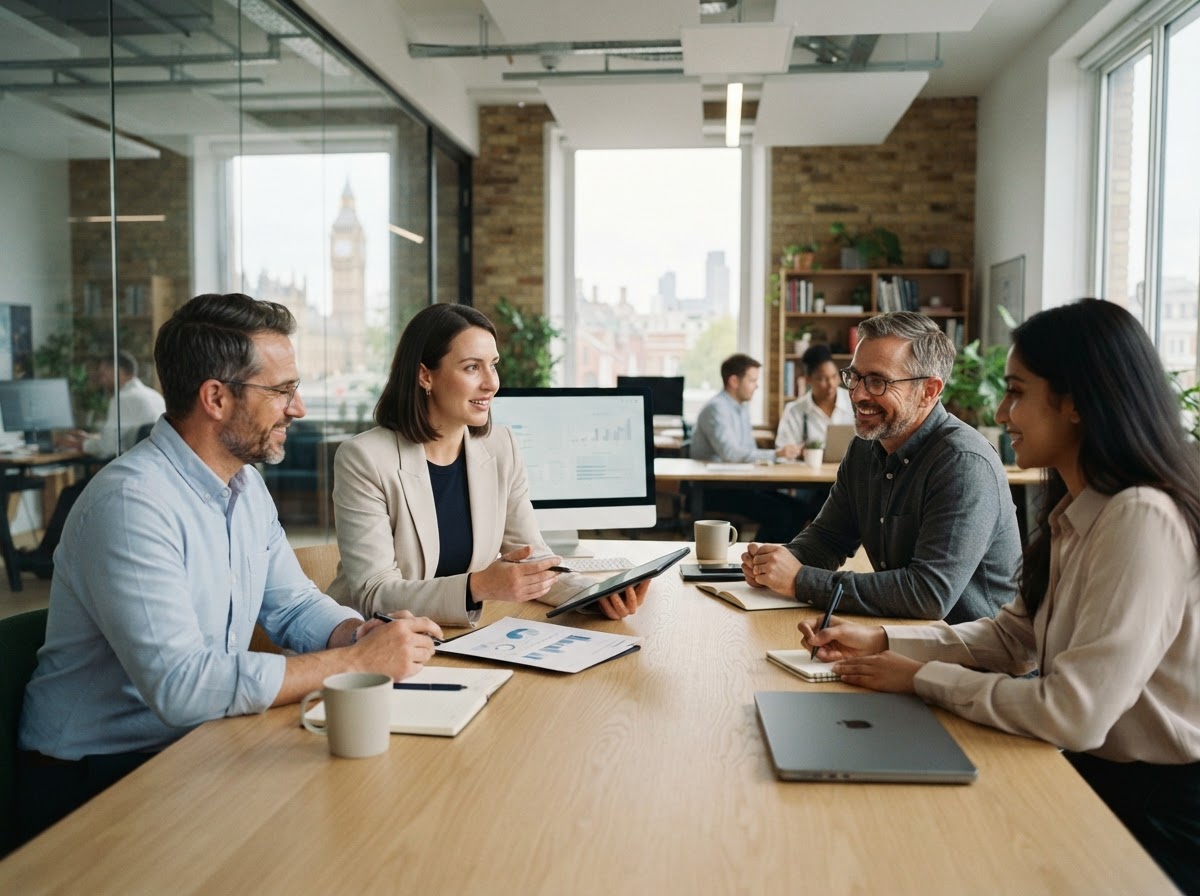 Pumagma analysts reviewing predictive analytics reports on a shared screen